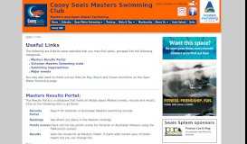 
							         Useful Links | Casey Seals Masters Swimming Club								  
							    