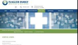 
							         Useful Links – Flager Family Medicine - Flagler Family Medicine								  
							    