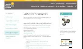 
							         Useful links for caregivers | Seattle Cancer Care Alliance								  
							    