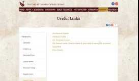 
							         Useful Links - Our Lady of Lourdes School - Slidell, LA								  
							    
