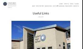
							         Useful Links - Oxford High								  
							    