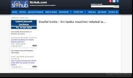 
							         Useful Links : Sri lanka muslims related websites and portals | SLHub ...								  
							    