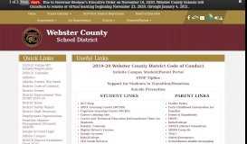 
							         Useful Links - Webster County School District								  
							    