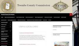 
							         Useful Local Links | Toombs County Commission								  
							    