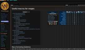 
							         Useful macros for mages - Wowpedia - Your wiki guide to the World of ...								  
							    