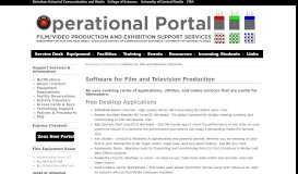
							         Useful Production Software – Operational Portal | UCF Film Program								  
							    