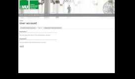 
							         User account | Application Portal of the GraduateCenter								  
							    