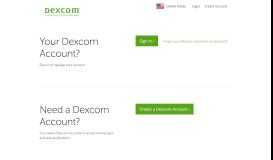 
							         User account | Dexcom								  
							    