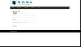 
							         User account | DIVIDIA								  
							    