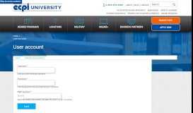 
							         User account | ECPI University								  
							    