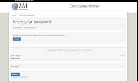 
							         User account | Employee Portal								  
							    
