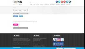 
							         User account | ESN Bologna								  
							    