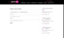 
							         User account | Highfield e-learning								  
							    