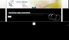 
							         User account | I.H.U. Portal - the IHU Portal								  
							    