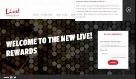
							         User account | Live! Casino & Hotel - Maryland Live! Casino								  
							    