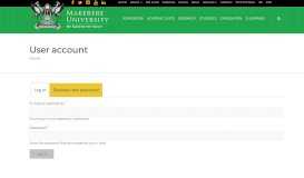 
							         User account | Makerere University								  
							    