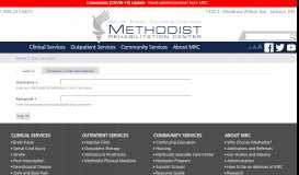 
							         User account | Methodist Rehabilitation Center								  
							    