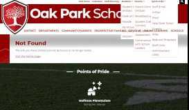 
							         User account | Oak Park Schools								  
							    