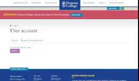 
							         User account | Pomona College in Claremont, California - Pomona ...								  
							    