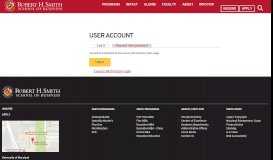 
							         User account | Robert H. Smith School of Business, University of ...								  
							    