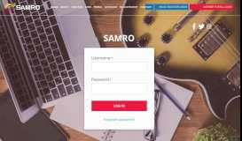 
							         User account | SAMRO								  
							    