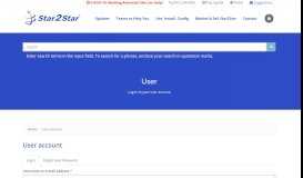
							         User account | Star2Star Communications Knowledge Base								  
							    