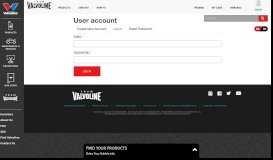 
							         User account | Team Valvoline								  
							    