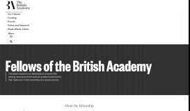 
							         User account | The British Academy								  
							    