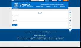 
							         User account | UNESCO								  
							    