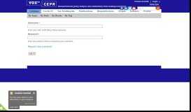 
							         User account | VOX, CEPR Policy Portal - Vox EU								  
							    
