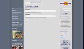 
							         User account | Workhubs Network								  
							    