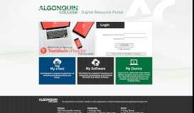
							         User Authentication - Algonquin College								  
							    