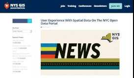 
							         User Experience With Spatial Data On The NYC Open Data Portal ...								  
							    