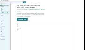 
							         User Guide for Federal Motor Vehicle Registration System ...								  
							    