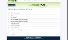 
							         User Guide | Quality single and bulk messaging at an ... - VividSMS Ltd								  
							    