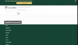 
							         User Guides - Student Accounts - Cal Poly								  
							    