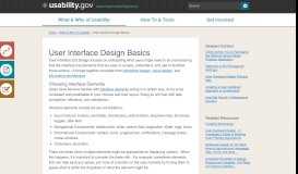 
							         User Interface Design Basics | Usability.gov								  
							    