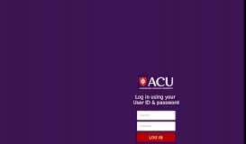 
							         User Login - ACU (Australian Catholic University) - ACU Leo								  
							    