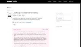 
							         User login and membership functionality | Webflow Wishlist								  
							    