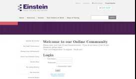 
							         User Login - Einstein Healthcare Network								  
							    