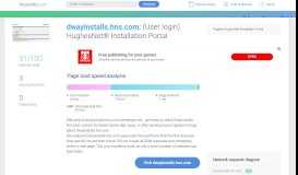 
							         (User login) HughesNet® Installation Portal - Accessify								  
							    