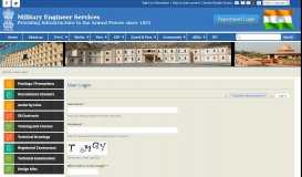 
							         User Login | Military Engineer Services| Military ... - Mes								  
							    