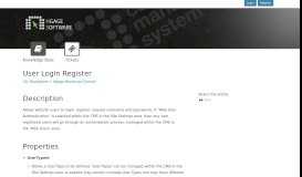 
							         User Login Register - Ngage Software Pty Ltd								  
							    