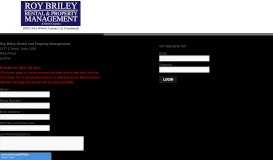 
							         User Login | Roy Briley Rental & Property Management | 907-343-8944								  
							    