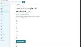 
							         User manual-portal akademik USU - Scribd								  
							    