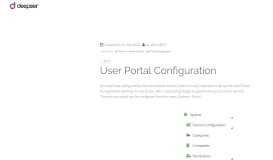 
							         User Portal Configuration | DeepDesk | IT Service Desk & Ticketing								  
							    