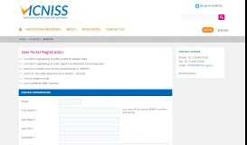 
							         User Portal Registration - VICNISS								  
							    
