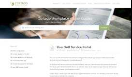 
							         User Self Service Portal - Cortado Help								  
							    