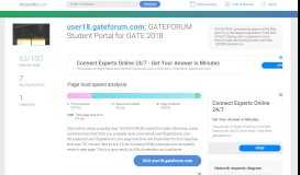 
							         user18.gateforum.com — GATEFORUM Student Portal for GATE 2018								  
							    
