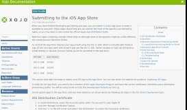 
							         UserGuide:Submitting to the iOS App Store - Xojo Documentation								  
							    